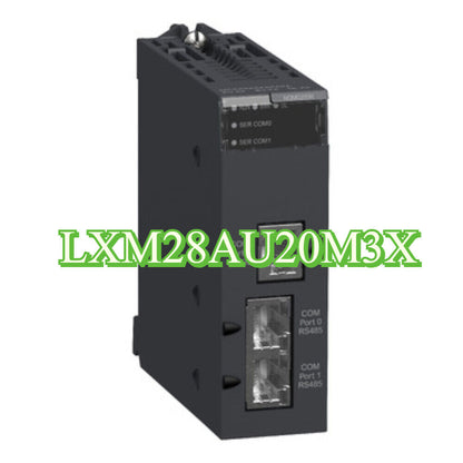 Schneider LXM28AU20M3X Servo Drive, black industrial automation component.