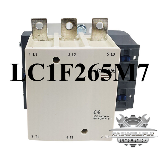 LC1F265 Contactor 220V coil AC replace Schneider Contactor LC1F265M7 3P 3NO 265A