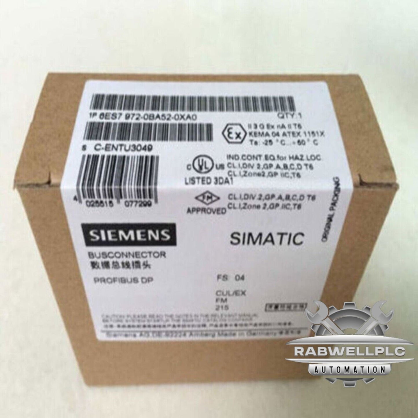 New In Box Siemens 6ES7972-0BA52-0XA0 6ES7 972-0BA52-0XA0 Bus Connector