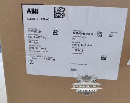 1pc ABB ACS880-01-072A-3 frequency converter 37KW