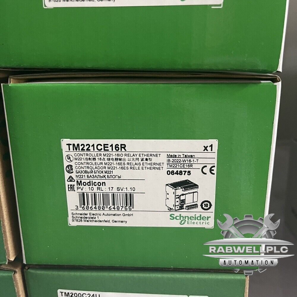 New Schneider TM221CE16R PLC module In Box Expedited Shipping