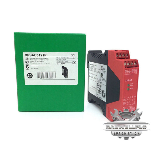 1Pcs New Schneider XPSAC5121P Safety Relay Module E-Stop 24VACDC 2LED