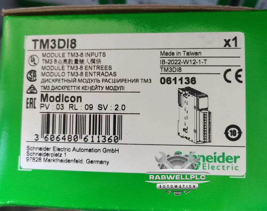 One Schneider TM3DI8 PLC Module New In Box Expedited Shipping