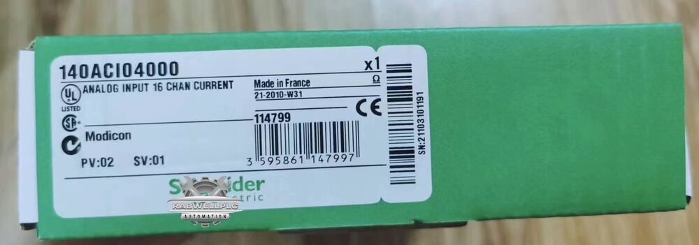 Schneider 140ACI04000 PLC Analog Input Module New In Box Expedited Shipping