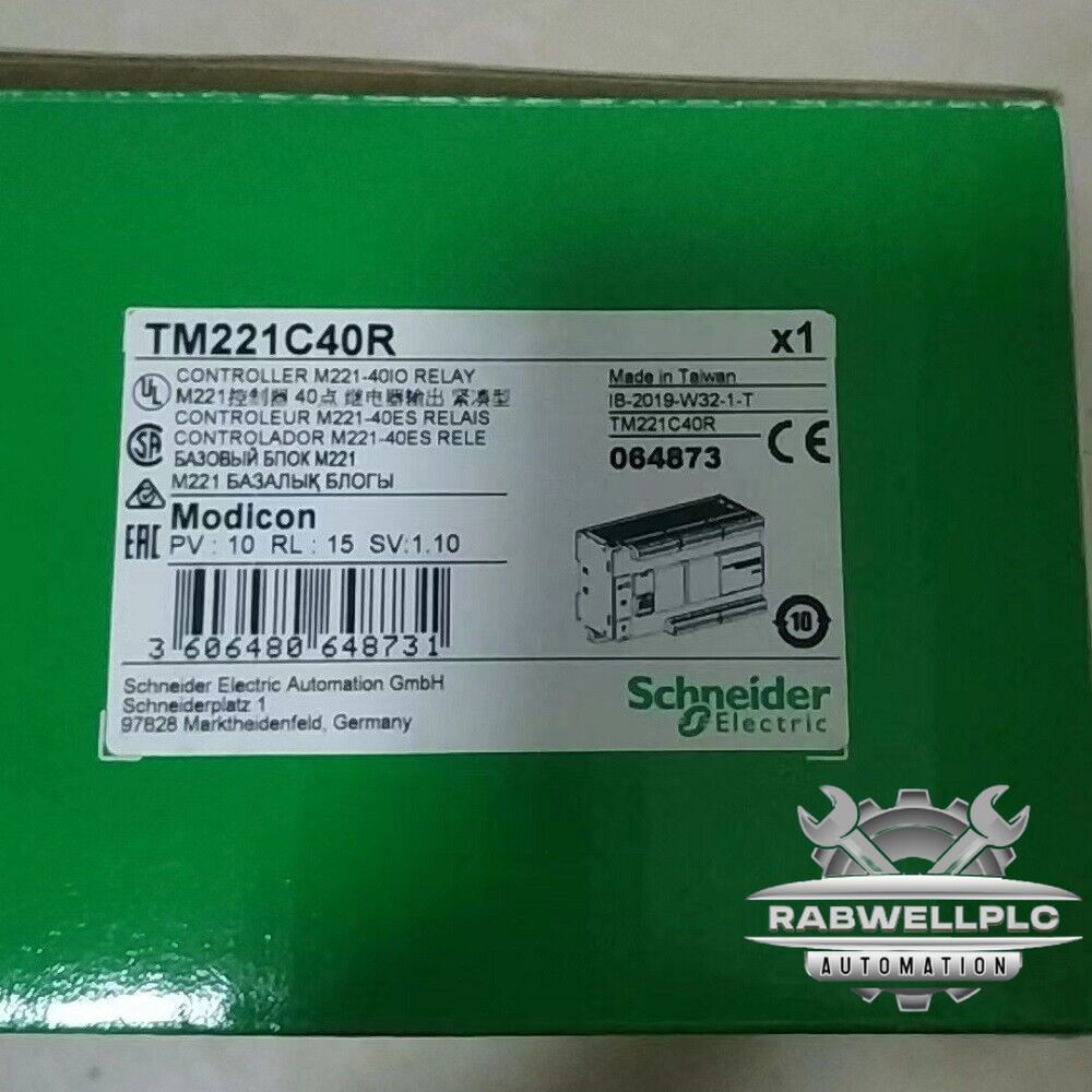 One Schneider TM221C40R PLC Module Expedited Shipping New In Box