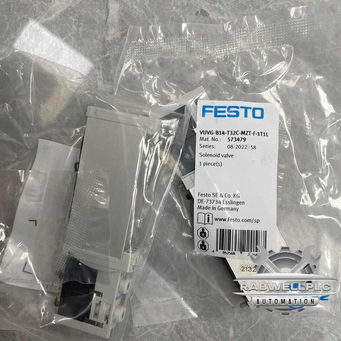 New FESTO VUVG-B14-T32C-MZT-F-1T1L 573479 Solenoid Valve