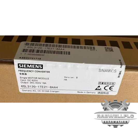 New In Box SIEMENS 6SL3120-1TE21-8AA4 Single Motor Module free shipping