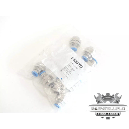 10PCS New Festo Qssf-1/4-10-B 153168 Bulkhead Push-In Fitting