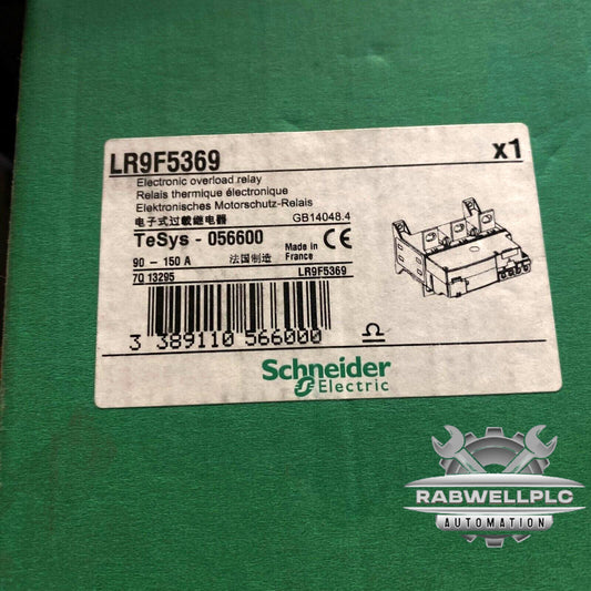 SCHNEIDER LR9F5369 ELECTRONIC OVERLOAD RELAY 90-150A NEW IN BOX READY TO SHIP