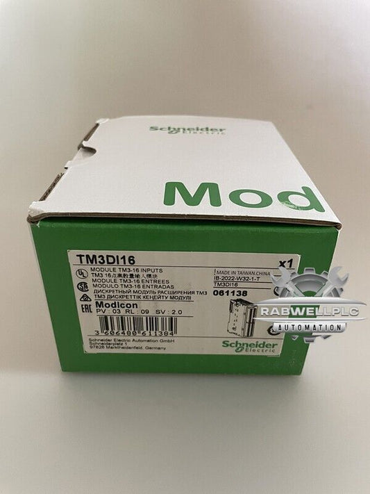 One New SCHNEIDER TM3DI16 PLC Input Module TM3DI16Expedited Shipping In Box