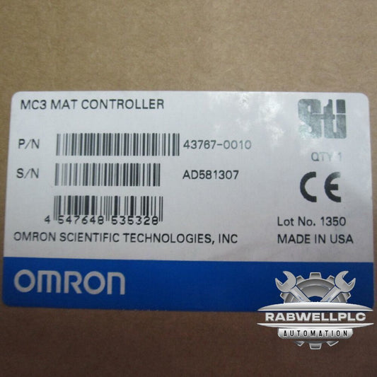 Omron 43767-0010 MC3 Mat Controller New One Expedited Shipping 437670010