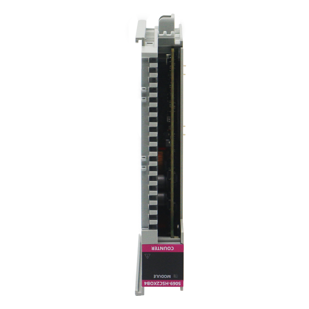 Allen-Bradley 5069-HSC2XOB4 Compact 5000 High Speed Counter Module, gray plastic housing, SER A. COUNTER MODULE visible.