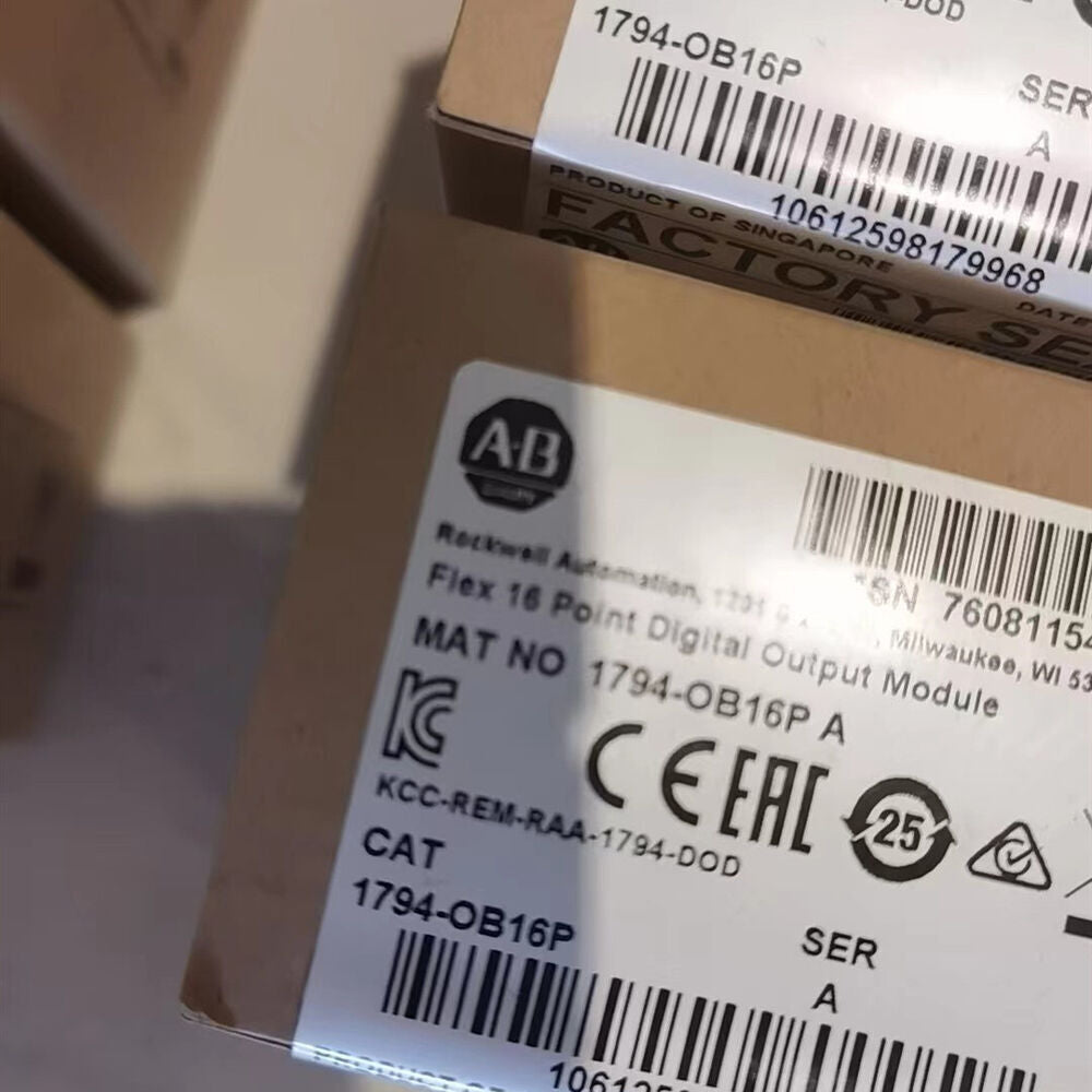 Allen-Bradley 1794-OB16P Flex I/O digital output module box, factory sealed, 16-point output.