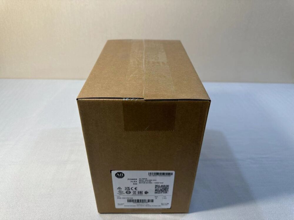 Allen-Bradley PowerFlex 525 AC Drive packaging in cardboard box