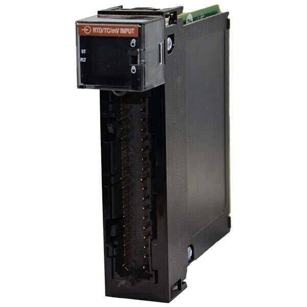 Allen-Bradley 1756-IRT8I ControlLogix RTD/TC/mV Input Module, black, with ST/FLT indicators.