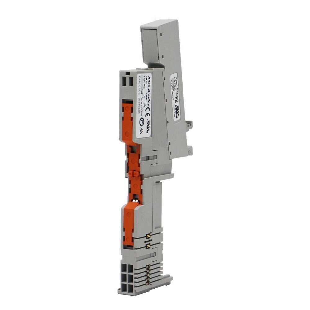 Allen-Bradley 1734-TB3S POINT I/O Module Terminal Base, gray and orange, spring-clamp terminals for industrial automation.
