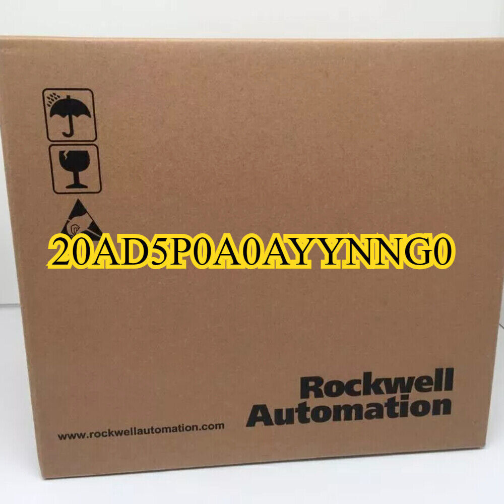 Allen-Bradley 20AD5P0A0AYYNNG0 AC Drive box.  Rockwell Automation product in original packaging.