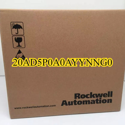 Allen-Bradley 20AD5P0A0AYYNNG0 AC Drive box.  Rockwell Automation product in original packaging.