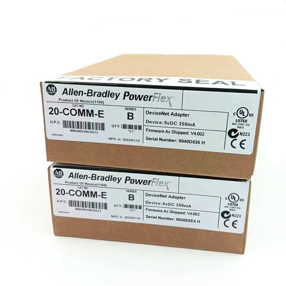 Allen-Bradley 20-COMM-E SER B DeviceNet Adapter, Factory Sealed, New in Box, PLC Module
