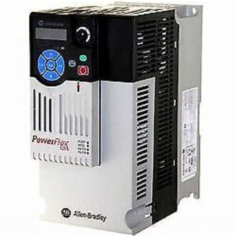 Allen-Bradley PowerFlex 525 AC Drive, black and grey with control panel