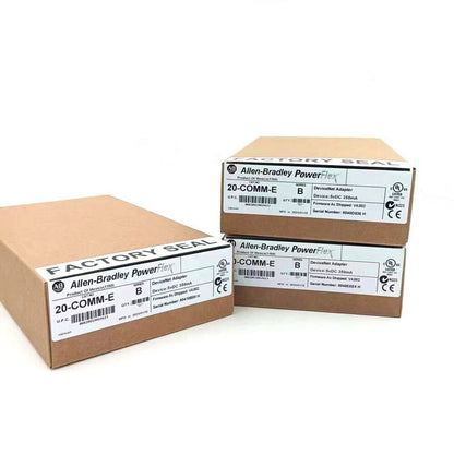 Allen-Bradley 20-COMM-E SER B DeviceNet Adapter, new in factory-sealed box, PLC module, fast shipping.
