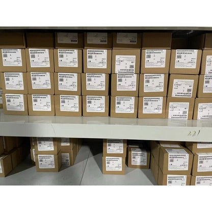 Allen-Bradley 1756-M08SE ControlLogix Interface Modules in boxes, stacked on shelves, new in box.