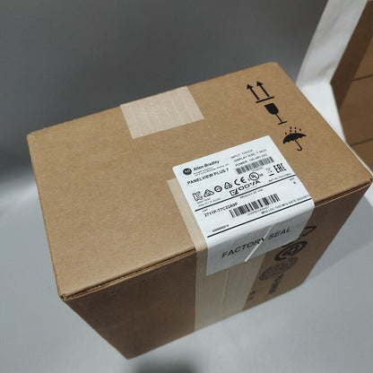 Allen-Bradley PanelView Plus 7 Graphic Terminal in original box, factory sealed, 7-inch display, touch input.
