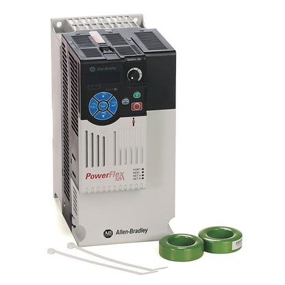 Allen-Bradley PowerFlex 525 AC drive. 5.5kW, EtherNet/IP, DSI for industrial automation.