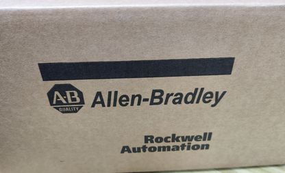 Allen-Bradley product packaging box, Rockwell Automation, industrial automation parts.