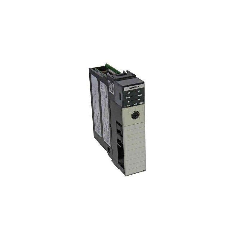 Allen-Bradley ControlLogix 1756-L55M12 SER A PLC Processor. The image shows the product's front with status indicators.