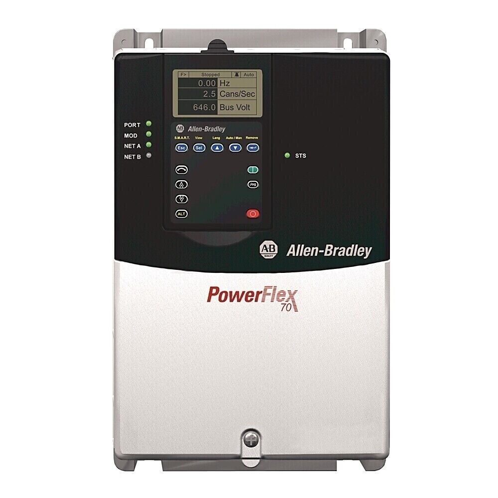 Allen-Bradley PowerFlex 70 AC Drive, front view showing display and control buttons