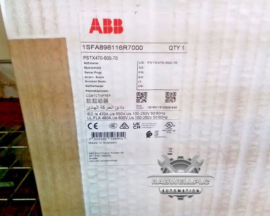 PSTX470-600-70 New ABB Soft Starter PSTX470-600-70 New in Box Fast Shipping 1pcs