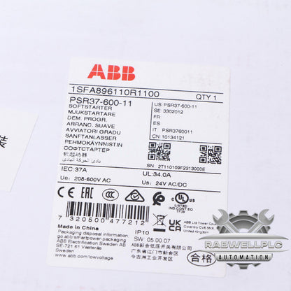 PSR37-600-11 ABB Soft Starter 18.5 KW 37A 24 VAC/DC Brand New Box