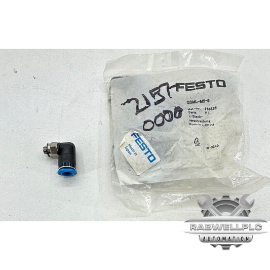 10 PCS New Festo QSML-M5-6 153335 Push-in L-fitting