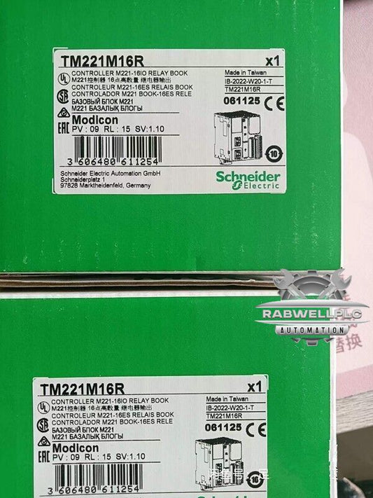 One Schneider TM221M16R PLC Module New In Box Expedited Shipping