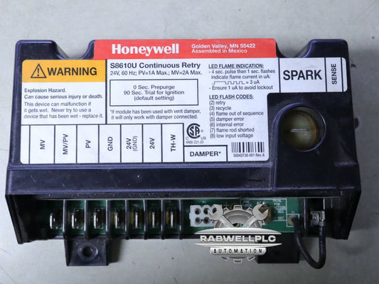 Honeywell S8610U Universal Intermittent Pilot Ignition Control S8610U3009