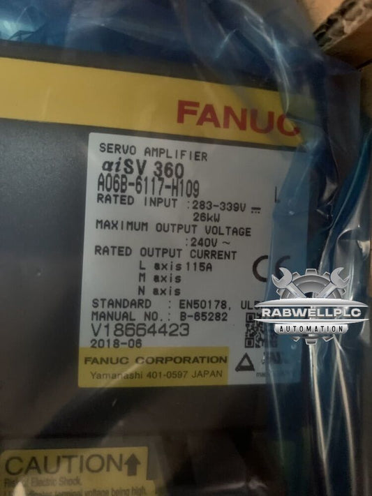 FANUC A06B-6117-H109 Servo Amplifier A06B6117H109 New In Box Expendited Shipping