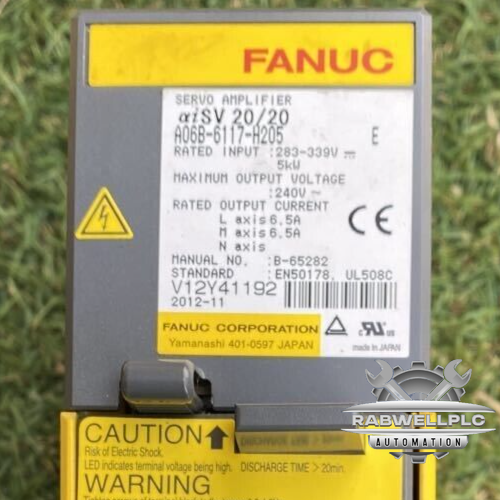 New FANUC A06B-6117-H205 Servo Amplifier Removed From The Working Machine