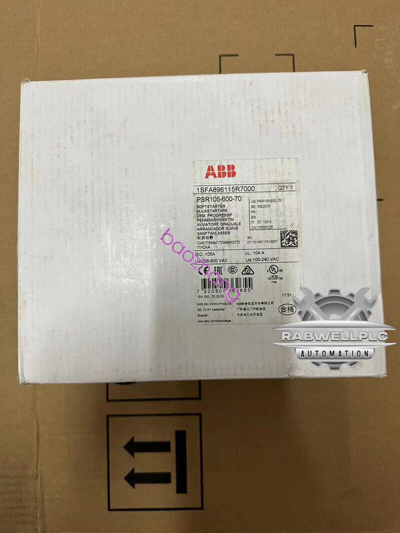 PSR105-600-70 1SFA896115R7000 ABB soft starter brand new DHL or FedEX