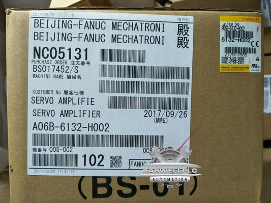 FANUC A06B-6132-H002 1PC New Servo Drive Expedited Shipping