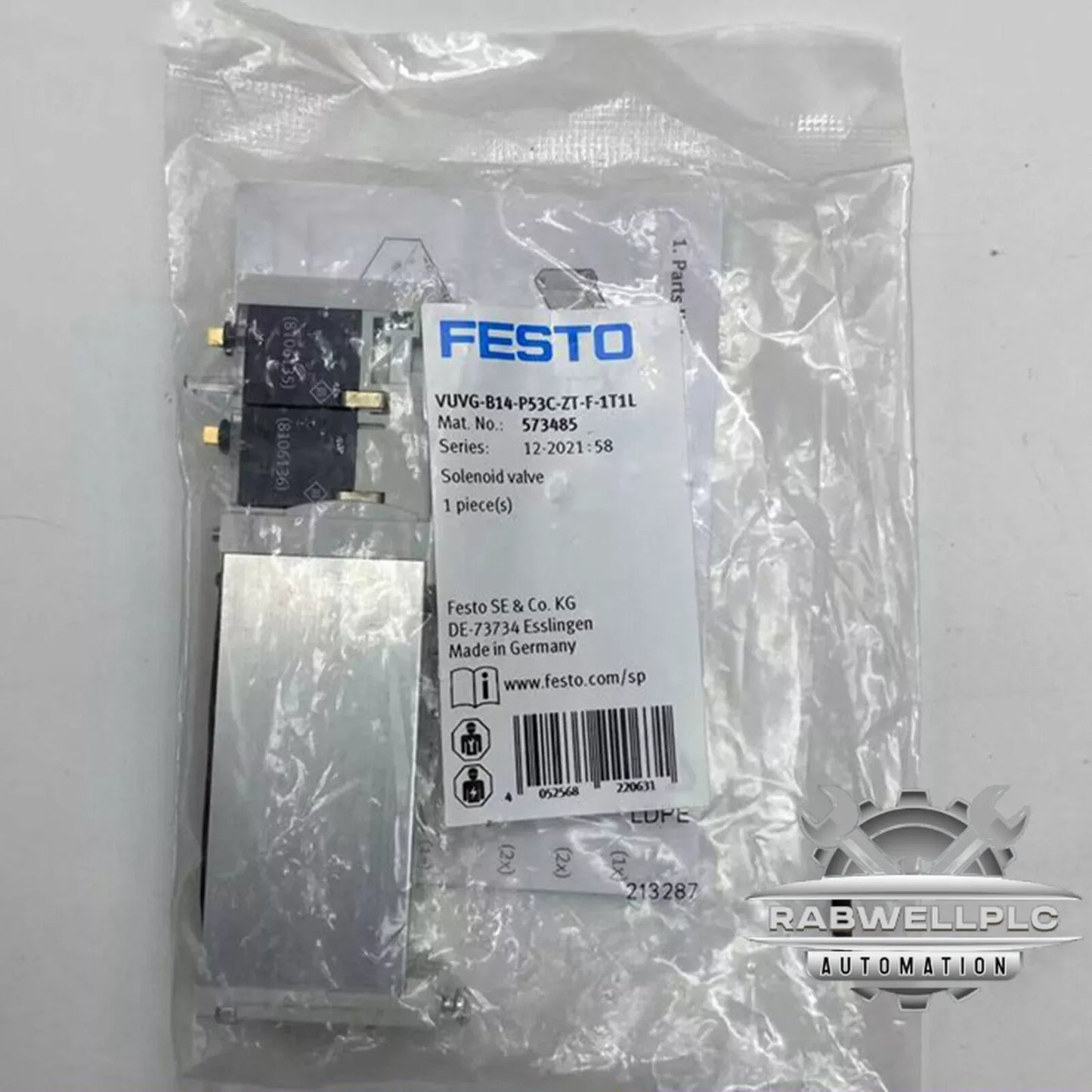 New FESTO VUVG-B14-P53C-ZT-F-1T1L 573485 Solenoid Valve