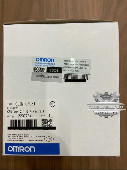 New OMRON CJ2M-CPU31 PLC Module CJ2MCPU31 CPU Unit In Box