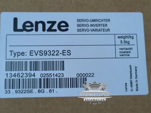 EVS9322-ES NEW LENZE EVS9322ES SERVO INVERTER