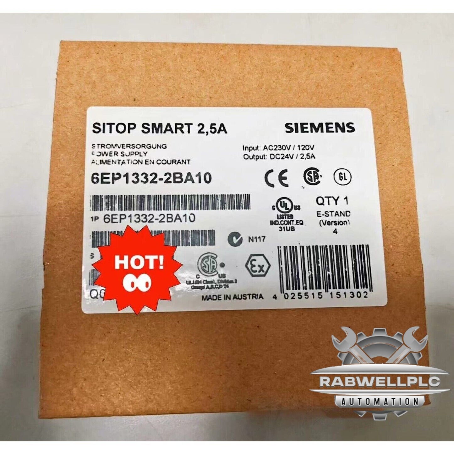 1PCS New original Siemens 6EP1332-2BA10 6EP1 332-2BA10 Fast delivery