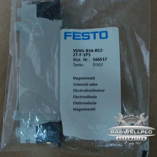 New FESTO VUVG-B14-B52-ZT-F-1P3 566517 Solenoid valve