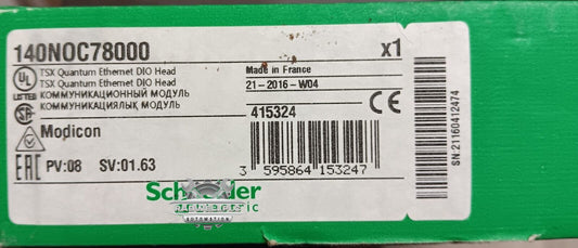 Brand New Factory Sealed!!! Schneider Modicon 140NOC78000 Ethernet DIO Module