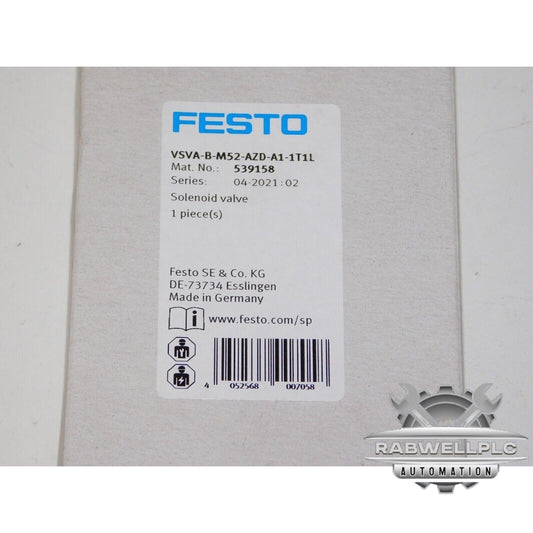 New FESTO VSVA-B-M52-AZD-A1-1T1L 539158 Solenoid Valve Module 145PSI 24VDC Unit