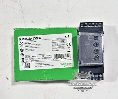 SCHNEIDER RM35UA13MW VOLTAGE CONTROL RELAY VOLTAGE 24-240VAC/DC