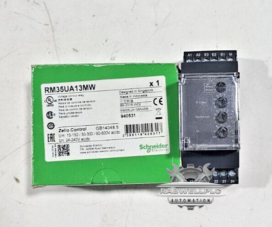 SCHNEIDER RM35UA13MW VOLTAGE CONTROL RELAY VOLTAGE 24-240VAC/DC