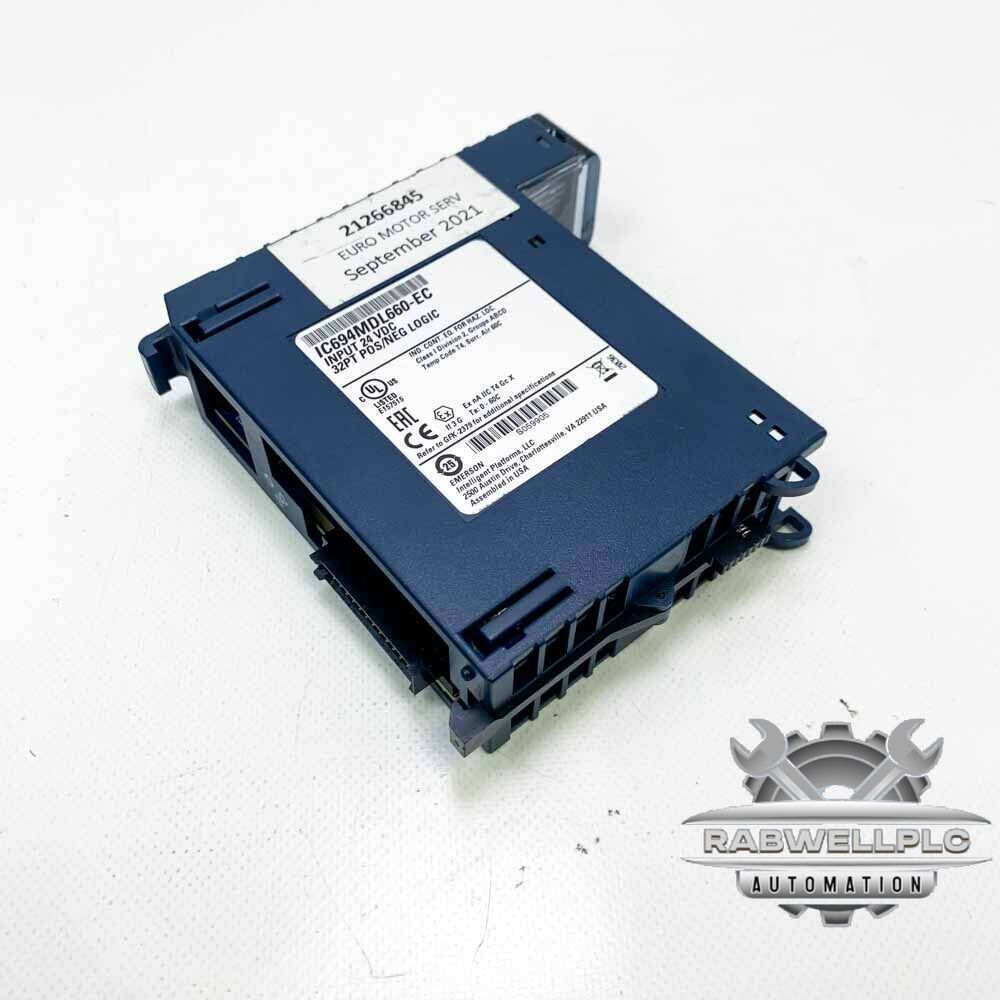 FANUC EMERSON IC694MDL660-EC INPUT 24 VDC, 32PT POS/NEG LOGIC Input Module